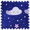 Starry Night, Purple Dream - Motorised Roman Blind